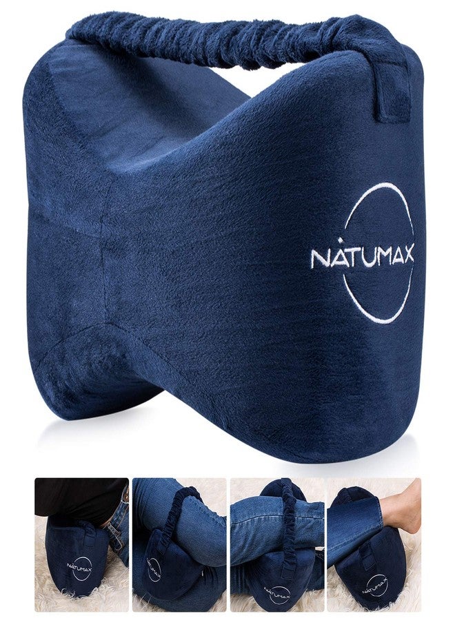 NATUMAX وسادة الركبة ناتوماكس للنوم على الجانب - تسكين آلام عرق النسا، وآلام الظهر/الساق، وآلام الحمل، وآلام الورك والمفاصل. وسادة ساق من إسفنج الذاكرة + قناع نوم وسدادات أذن مجانية - Image 1